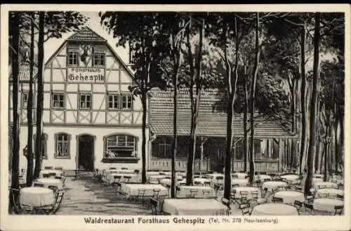 Ak Neu Isenburg im Kreis Offenbach Hessen, Waldrestaurant Forsthaus Gehespitz