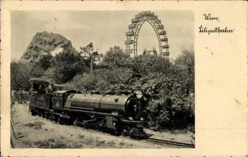 Ak Wien 2 Leopoldstadt, Prater, Liliputbahn