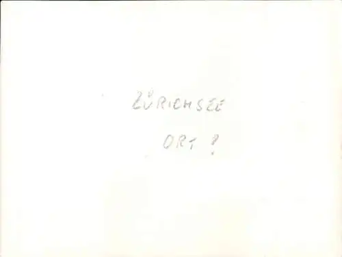 Foto Ak Schweiz, Ort am Zürichsee, Kapelle, Wohnhaus