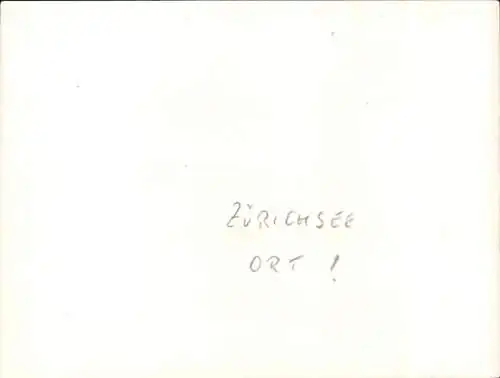 Foto Ak Schweiz, Ort am Zürichsee, Motiv am Ufer