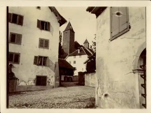 Foto Ak Rapperswil Kanton Sankt Gallen, Teilansicht, Schloss