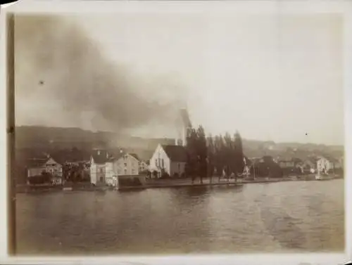 Foto Ak Meilen Kanton Zürich, Teilansicht, Kirche