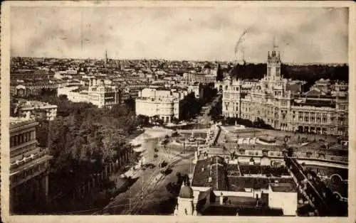 Ak Madrid Spanien, Panorama, Circula de Bellas Artes