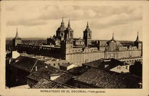 Ak San Lorenzo de El Escorial Madrid, Monasterio del Escorial, Gesamtansicht