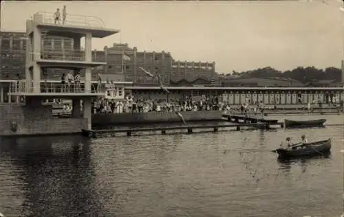 Ak Hamburg Bergedorf, Badeanstalt