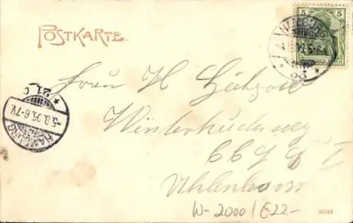 Ak Hamburg Wandsbek Wohldorf, Gasthof Saseler Grüner Jäger