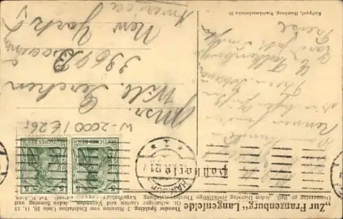 Ak Hamburg Eimsbüttel, Zur Franzenburg, Inh. Theodor Spalding