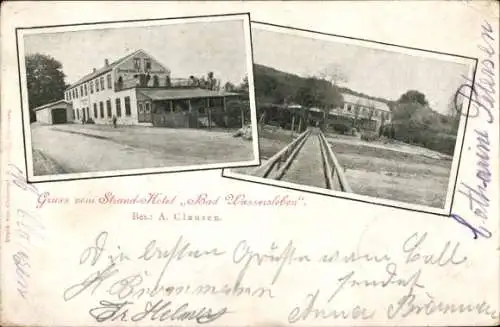 Ak Wassersleben Harrislee in Schleswig Holstein, Strandhotel Bad Wassersleben