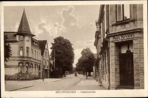 Ak Kellinghusen in Holstein, Lindenstraße, Max Krohn