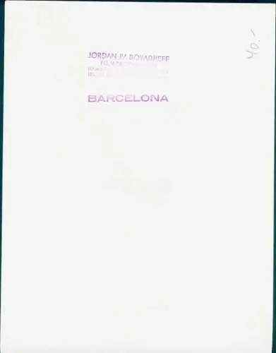 Foto Filmszene Barcelona, Tänzerpaar, BRD 1952, Jordan J. von Boyadjieff
