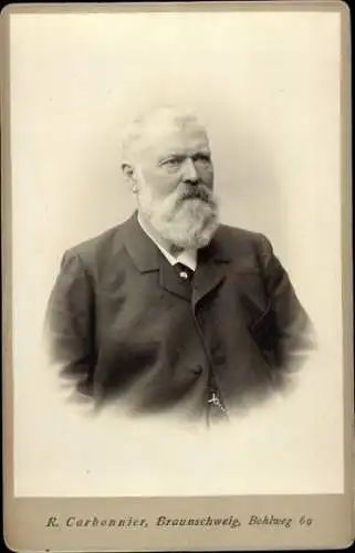 Kabinett Foto Portrait, Mann im Anzug