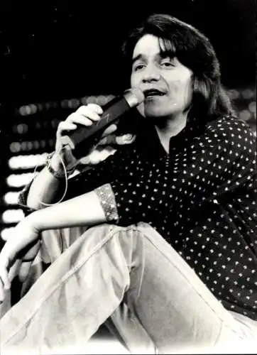 Foto Sänger, Portrait mit Mikrofon