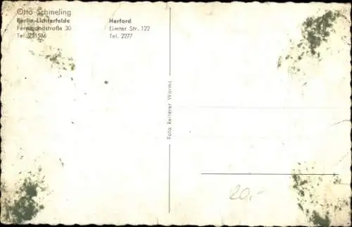 Ak Berlin Steglitz Lichterfelde, Otto Schmeling, Transporter, Verkehrsflugzeug