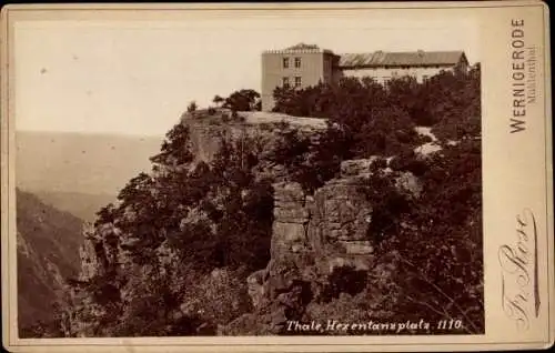 Kabinett Foto Thale im Harz, Hexentanzplatz