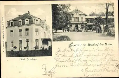 Ak Mondorf les Bains Bad Mondorf Luxemburg, Hotel Terminus