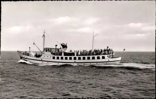 Ak Nordseebad Borkum, Bäderdampfer Westfalen