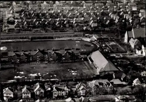 Ak Nordseebad Cuxhaven, Fliegeraufnahme vom Ort