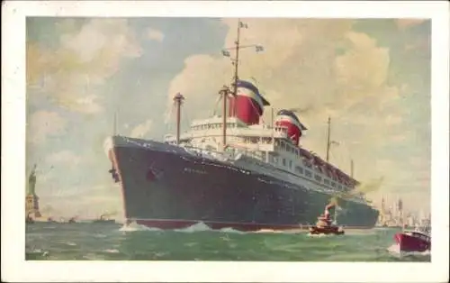 Ak Dampfschiff SS America, USL