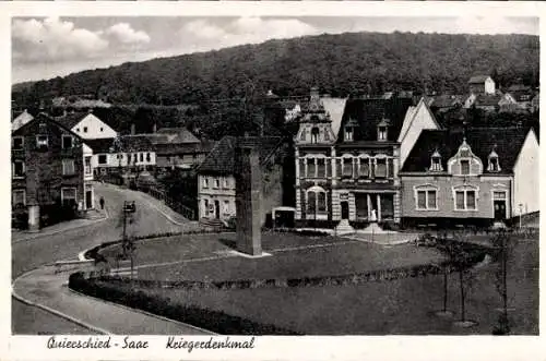 Ak Quierschied im Saarland, Kriegerdenkmal