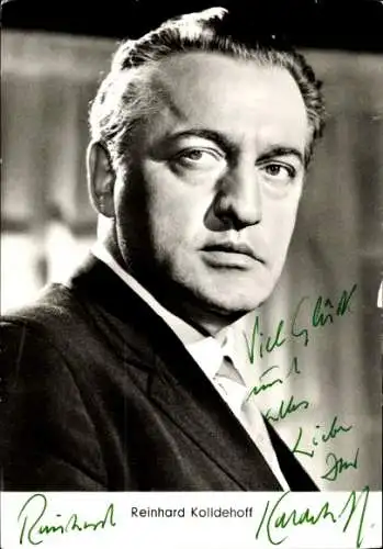 Ak Schauspieler Reinhard Kolldehoff, Portrait, Autogramm