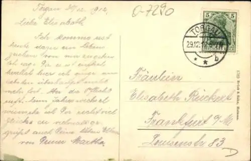 Ak Torgau an der Elbe Nordsachsen, Bahnhofstraße