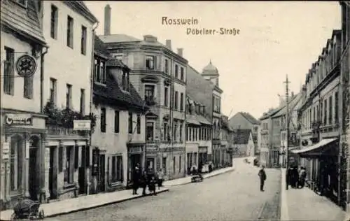 Ak Roßwein in Sachsen, Döbelner Straße
