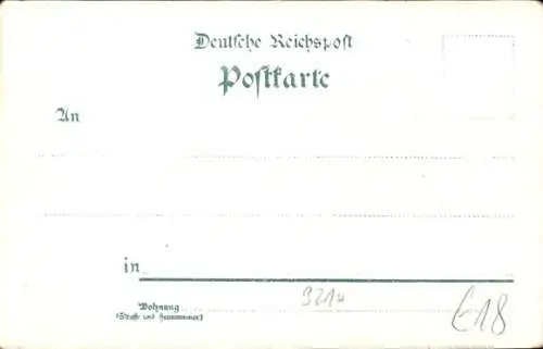 Litho Elze Niedersachsen, Totalansicht, Marienburg, Bahnhof, Hotel Deutsches Haus