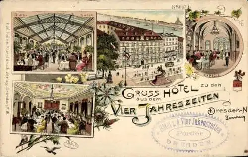 Litho Dresden Neustadt, Hotel zu den Vier Jahreszeiten