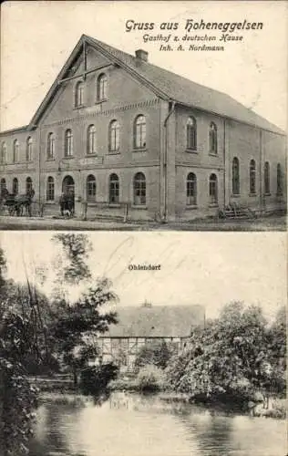 Ak Hoheneggelsen Söhlde in Niedersachsen, Gasthof zum deutschen Hause, Inh. A. Nordmann, Ohlendorf