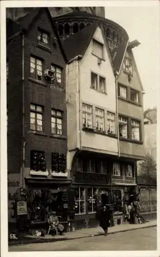 Foto Ak Köln am Rhein, Geschäft, Straßenpartie