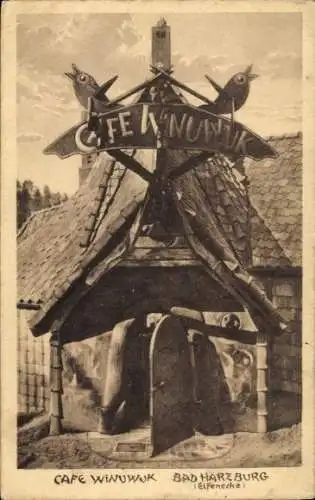 Ak Bad Harzburg am Harz, Cafe Winuwuk, Elfenecke