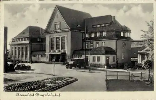 Ak Remscheid im Bergischen Land, Hauptbahnhof