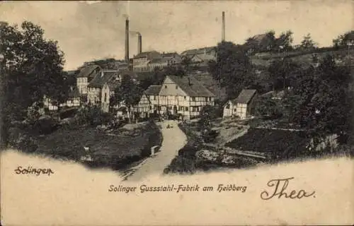 Ak Solingen im Bergischen Land, Solinger Gussstahl-Fabrik am Heidberg