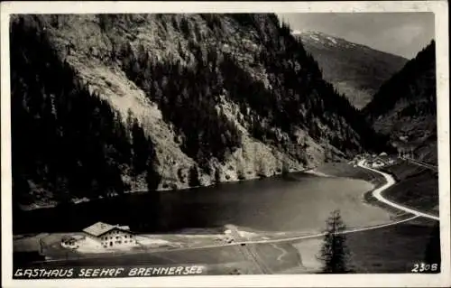 Ak Gries am Brenner in Tirol, Gasthaus Seehof Brennersee, Gebirgspartie