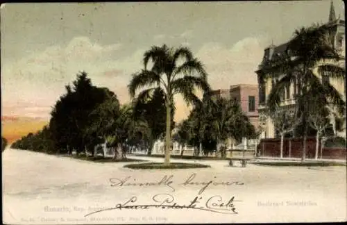 Ak Rosario de Santa Fe, Argentinien, Boulevard Saatafecino