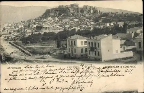 Ak Athen Griechenland, Panorama und Akropolis