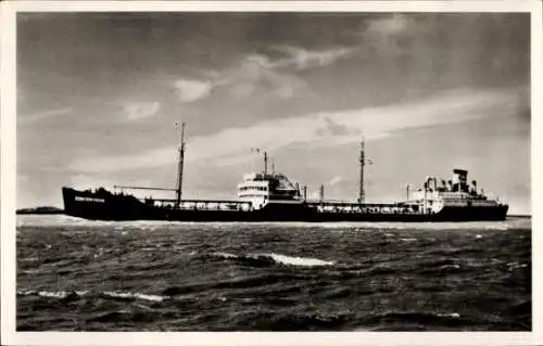Ak Tanker SS Esso Den Haag auf dem Meer