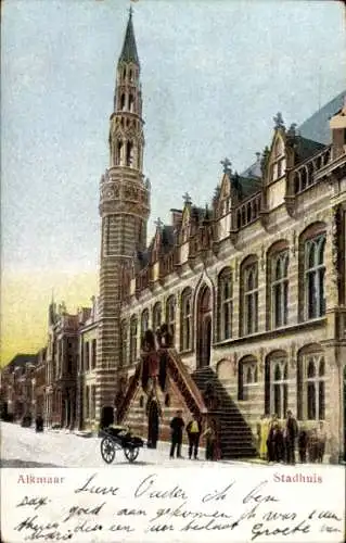 Ak Alkmaar Nordholland Niederlande, Rathaus