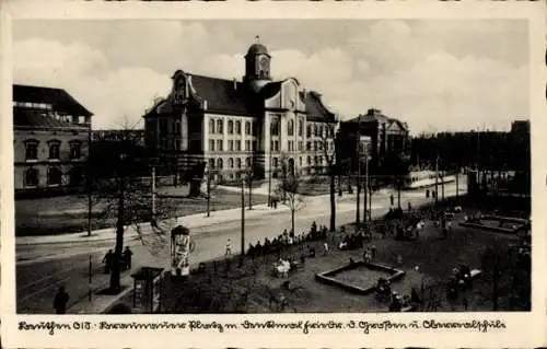 Ak Bytom Beuthen Oberschlesien, Kaiserplatz