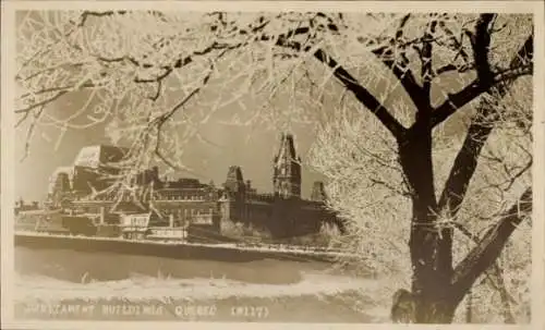 Ak Quebec Kanada, Parlamentsgebäude