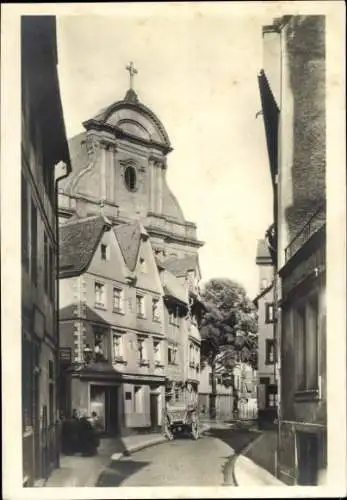 Ak Mainz, Kapuzinergasse mit Ignazkirche