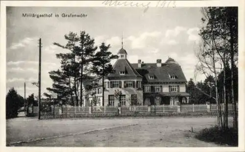 Ak Grafenwöhr in der Oberpfalz Bayern, Truppenlager, Militärgasthof