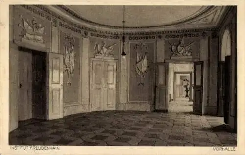 Ak Freudenhain Passau an der Donau, Institut, Vorhalle