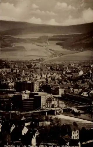 Ak Hameln an der Weser Niedersachsen, Teilansicht, Mühlenviertel