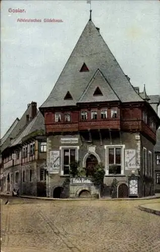 Ak Goslar am Harz, Altdeutsches Gildehaus, Hotel Restaurant