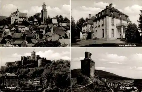 Ak Kronberg im Taunus, Haus Waldfriede, Königstein, Falkenstein