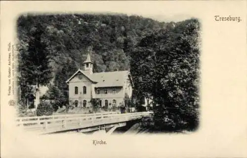 Ak Treseburg Thale im Harz, Blick auf die Kirche