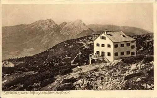 Ak Berchtesgaden in Oberbayern, Stöhrhaus, Untersberg, Bayrisch Hochthron