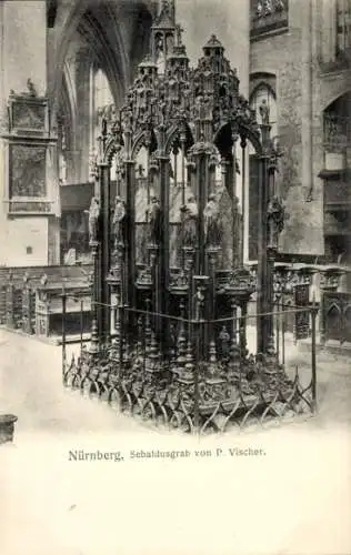 Ak Nürnberg in Mittelfranken, Sebaldusgrab von P. Vischer