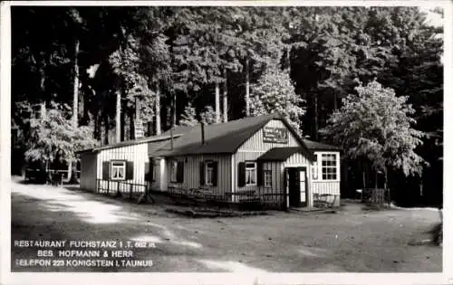 Ak Königstein im Taunus Hessen, Fuchstanz, Restaurant